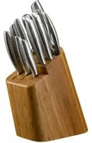 159441 MC Набір ножів Suzaku 10 одиниць з бамбуковою підставкою