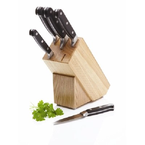 382597 MC Набір ножів Halo 5 одиниць із дерев`яною підставкою KitchenCraft
