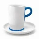 touch! Чашка для latte 0,35л з блюдцем (Синій)