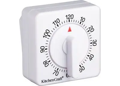 KC Таймер Deluxe білий 60 хвилин KitchenCraft