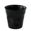 001640 М`ята склянка для espresso, чорний сатин, діам.6,5 см, вис 6 см