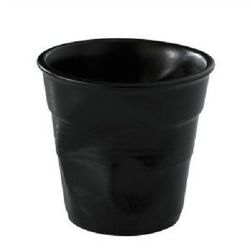 002114 М`ята склянка для cappuccino чорний сатин, 180мл, діам.8,5 см, вис. 8,5 см
