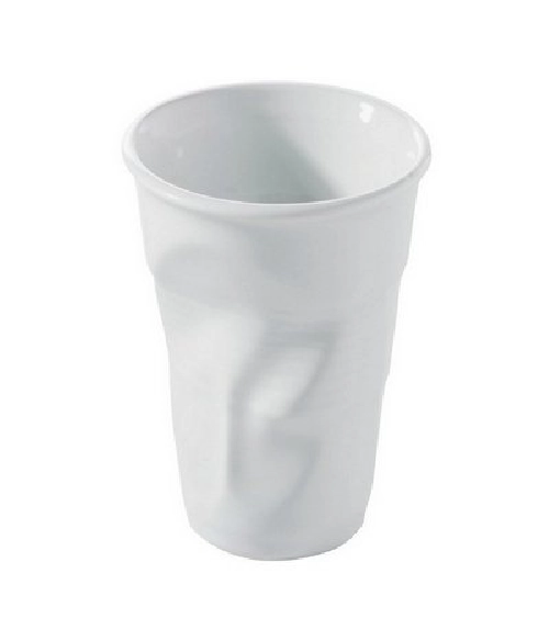 616293 М`ята склянка для води біла, 250 мл, діам.8 см, вис.11,4 см