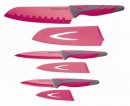 178138 CW Набір ножів з піхвами та м`якою ручкою 3 одиниці рожевий