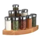476753 MC Набір спецій 9 одиниць кутовий на дерев`яній підставці Kitchen Craft