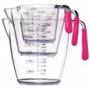 164643 CW Набір мірних склянок 3 одиниці (200мл 400мл 900мл) рожевий Kitchen Craft
