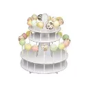 435873 SDI Стійка для міні тортиків на паличці картонна складна Kitchen Craft