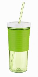 1000-0325 Shake & Go Склянка з соломкою для напоїв з льодом Autoclose tumbler (Лайм)