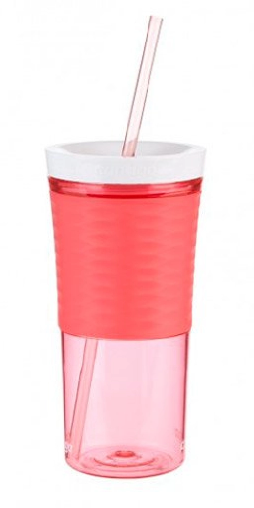 2095673 (1000-0328) Shake & Go Склянка з соломкою для напоїв з льодом Autoclose tumbler (Кавун)