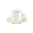 387124 Чашка для капучино CREMA, з блюдцем tescoma