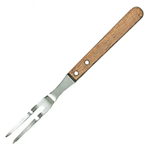 10056 Вилка кухарська з дерев`яною ручкою 52,5 см
