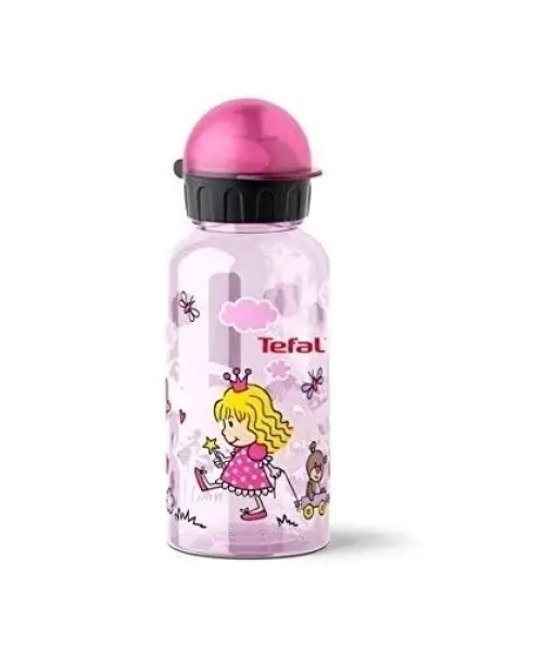 K3170114 Дитяча пляшка для пиття TEFAL Drink2go Tritan 0,4 л, рожева/декор