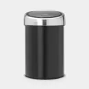 364440 Сміттєвий бак Touch Bin 3л (чорний матовий) Brabantia