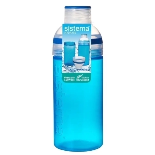 840-1 blue Питна пляшка Тріо Hydrate, 700 мл Sistema