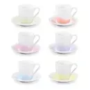 387714 Чашка для еспрессо myCOFFEE, з блюдцем, 6 шт., Pastels tescoma