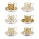 387718 Чашка для еспрессо myCOFFEE, з блюдцем, 6 шт., Empire tescoma