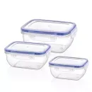 Форма для зберiгання пластик BAGER BG-505 COOK&LOCK НАБІР прямокутний 0.8л 1.4л 2.3л BG-505