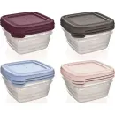 Контейнер BAGER BG-628 COOK&KEEP MIX НАБІР 3 шт квадратний 0.5л BG-628