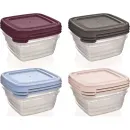 Контейнер BAGER BG-629 COOK&KEEP MIX НАБІР 3 шт квадратний 0.9л BG-629