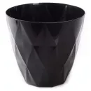 Горщик для квітів VIOLET HOUSE 0199 PRIZMA BLACK із внут.зливом води 3 л. (0199 PRIZMA BLACK д квіті