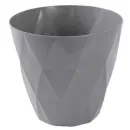 Горщик для квітів VIOLET HOUSE 0199 PRIZMA GREY із внут.зливом води 3 л. (0199 PRIZMA GREY д квітів 