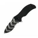Ніж складний Zero Tolerance FOLDER G-10 BLACK TIGER STRIPE SERRATED 0350TSST ZT0350TSST