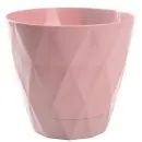 Горщик для квітів VIOLET HOUSE 0200 PRIZMA POWDER з внут. зливом води 5 л. 