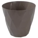 Горщик для квітів VIOLET HOUSE 0200 PRIZMA BROWN з внут. зливом води 5 л.