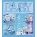 20sheet Baby collage Blue w/box - 12147199