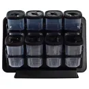 Спецівниця пл. VIOLET HOUSE 0521 SPICE BLACK НАБІР 8 шт 