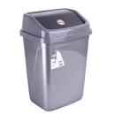 Контейнер для сміття Violet House Metalic (6672809) 0100 METALIC с кр.10 л