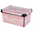 Контейнер Violet House 0647 Decor Pink Flowers 10 л (6822858) 0647 DECOR PINK FLOWERS с кр. 10