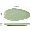 Блюдо Limited Edition LEAF GREEN GOLD 30x16.8 см овальне (B010789)