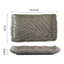 Блюдо Limited Edition LEAF GREY 24.5х17 см прямок. (B010787)