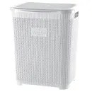 Корзина д білизни VIOLET HOUSE 1007 Виолетта WHITE з кр. 45 л (1007 Виолетта WHITE 45 л) VIOLET HOUS