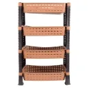 Етажерка VIOLET HOUSE 0761 Роттанг Эко Beige 4-х ярусна д овочей (0761 Роттанг Beige 4-х ярусная д о
