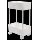 Етажерка VIOLET HOUSE 6021 Honeycomb 2 пол. WHITE 17*27*43 см