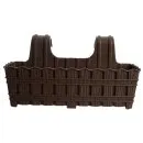 Горщик для квітів VIOLET HOUSE 1061 BAMBOO CAPPUCCINO на перил. 50 см. 