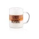ARDESTO Набір чашок з ручками Good Morning , 420 мл, 2 од., боросилікатне скло AR2642BMR