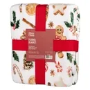 Плед Ardesto Christmas Flannel 160х200см, 100% поліестер, імбирні пряники ART0118PB