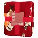 Плед Ardesto Christmas Flannel 160х200см, 100% поліестер, різдвяні коргі ART0119PB
