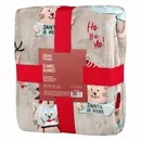 Плед Ardesto Christmas Flannel 160х200см, 100% поліестер, різдвяні котики ART0120PB