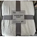 Плед Ardesto Jacquard Braid 160х200см, 100% поліестер, айворі ART0201JB