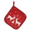 Прихватка Ardesto Christmas Happy Holidays 20х20см, 90% поліестер, 10% бавовна, червоний ART04HH