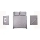 Простирадло Ardesto Mix&Match, 180х240см, 100% бавовна, сатин, сірий ART1824FSD
