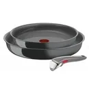 Набір посуду Tefal Ingenio Renew, знімна ручка, 3 предмети, алюміній, бакеліт, сірий L2609502