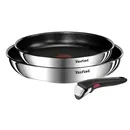 Набір посуду Tefal Ingenio Emotion, змінна ручка, 3предмети, нержавіюча сталь, бакеліт L897S374