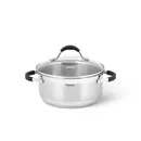 Каструля MAGNIFIKA 18x8,5 см /2,1 л із скляною кришкою(нерж. сталь) 15352 Fissman