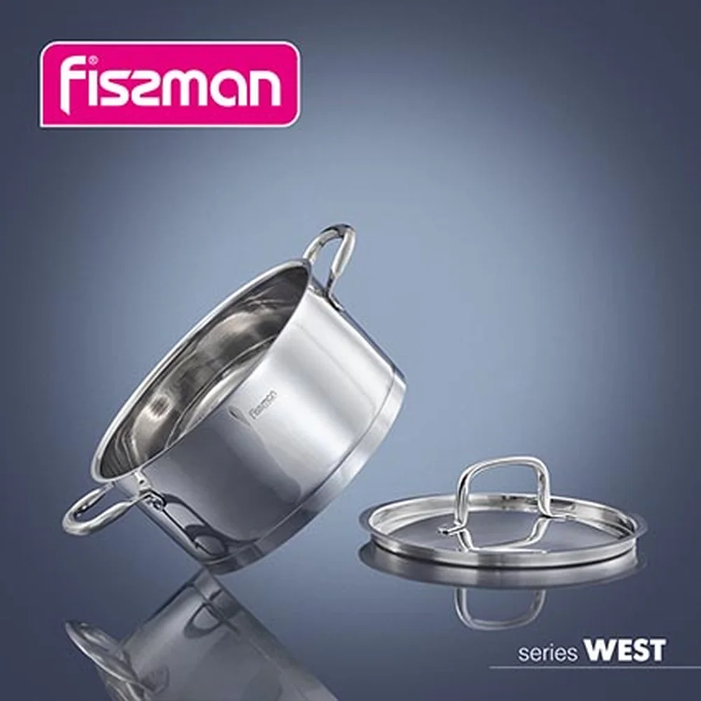 Каструля з кришкою Fissman WEST 24x12 см 5,4 л