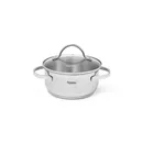 Каструля LUMINOSA 16x7,5 см / 1,5 л зі скляною кришкою (нерж. сталь) 5331 Fissman